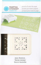 Martha Stewart Lace Flowers Pattern Punch All Over The Page - Al Masam Stationery LLC